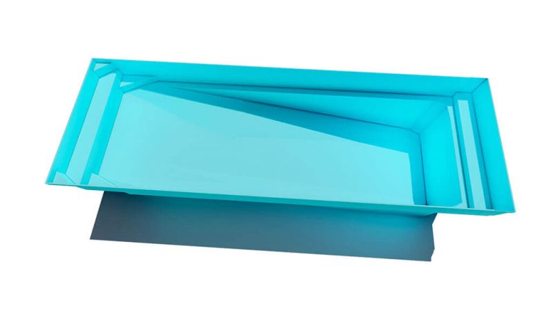 Kryptonite – Piscine rectangulaire à fond mixte