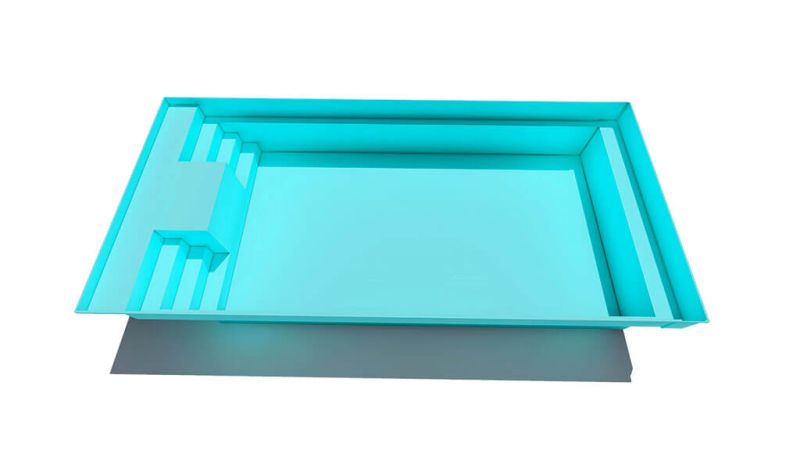 Galaxite – Piscine design avec bain de soleil intégré